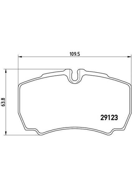 Arka Disk Fren Balatası Ford Transıt 300 2.3 04/06 Ford Transıt 330 2.3 04/06