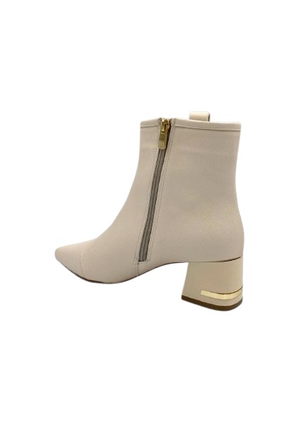 (Park Moda) Luni Fermuarlı Topuklu Kadın Bot Bej fırsatları