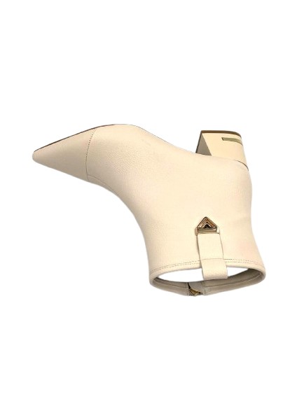 (Park Moda) Luni Fermuarlı Topuklu Kadın Bot Bej indirimleri