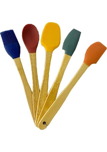 Emaye Sos Tavası Pembe Dama Desen 14 Cm Ve Silikon Spatula Set
