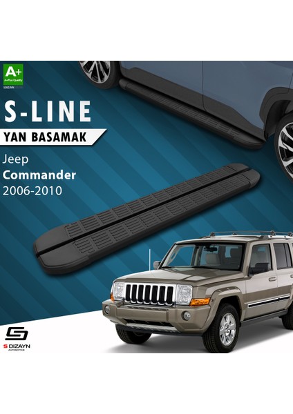 S-Dizayn Jeep Commander S-Line Siyah Yan Basamak 173 cm 2006-2010 fiyatları