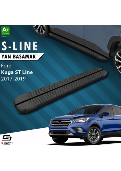 S-Dizayn Ford Kuga 2 St-Line S-Line Siyah Yan Basamak 183 cm 2017-2019 fiyatları