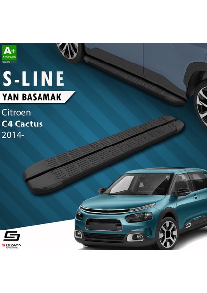 S-Dizayn Citroen C4 Cactus S-Line Siyah Yan Basamak 183 cm 2014 Üzeri fiyatları