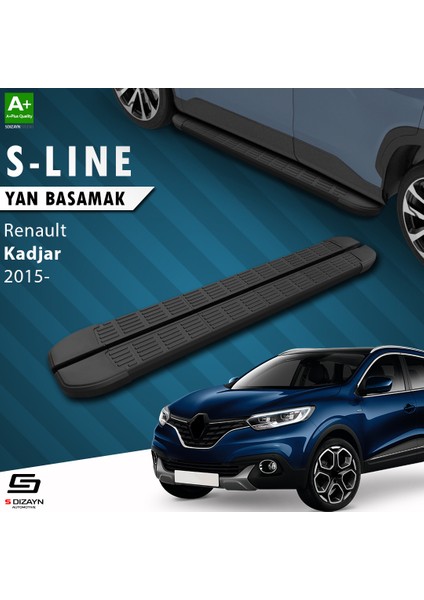 S-Dizayn Renault Kadjar S-Line Siyah Yan Basamak 173 cm 2015-2022 fiyatları
