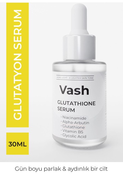 Glutatyon, Niacinamide, Glycolic Acid ve Alpha-Arbutin Içeren Aydınlatıcı Serum