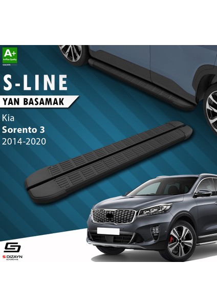 S-Dizayn Kia Sorento 3 S-Line Siyah Yan Basamak 183 cm 2014-2020 fiyatları