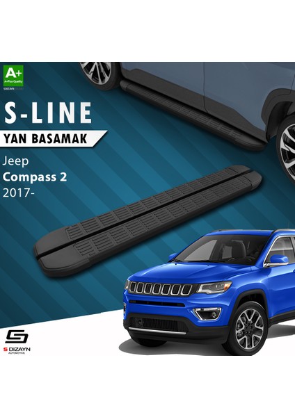 S-Dizayn Jeep Compass 2 S-Line Siyah Yan Basamak 173 cm 2017 Üzeri fiyatları