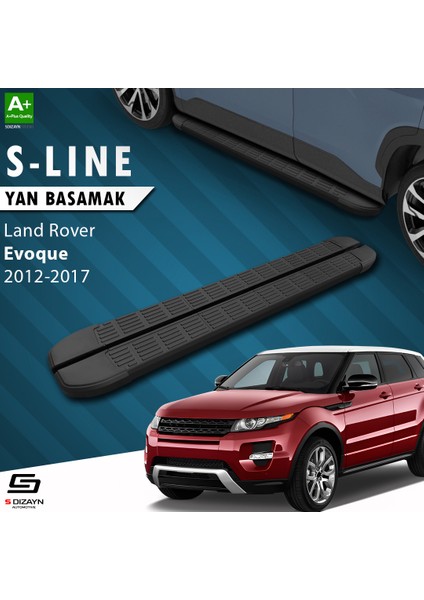S-Dizayn Land Rover Range Rover Evoque S-Line Siyah Yan Basamak 173 cm 2012-2017 fiyatları
