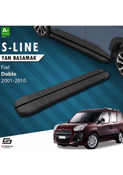 S-Dizayn Fiat Doblo S-Line Siyah Yan Basamak 183 cm 2001-2010 fiyatları