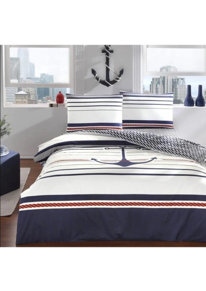 Ranforce Çift Kişilik Nevresim Takımı Harbor Lacivert