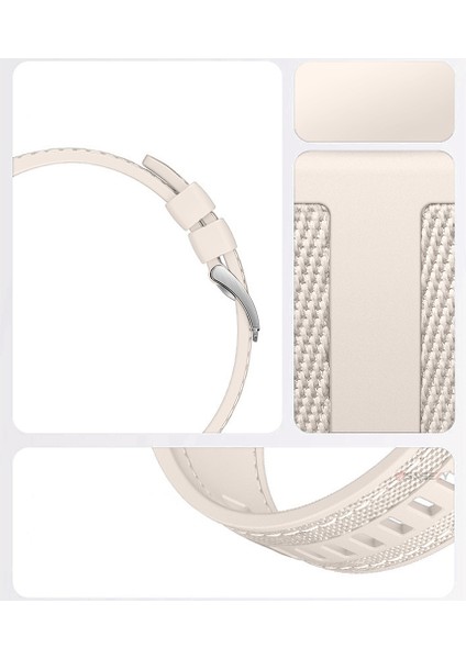 Redmi Watch 5 Active Redmi 5 Lite ile Uyumlu Metal Tokalı Dikiş Detaylı Şık Dokuma Silikon Kordon indirimleri