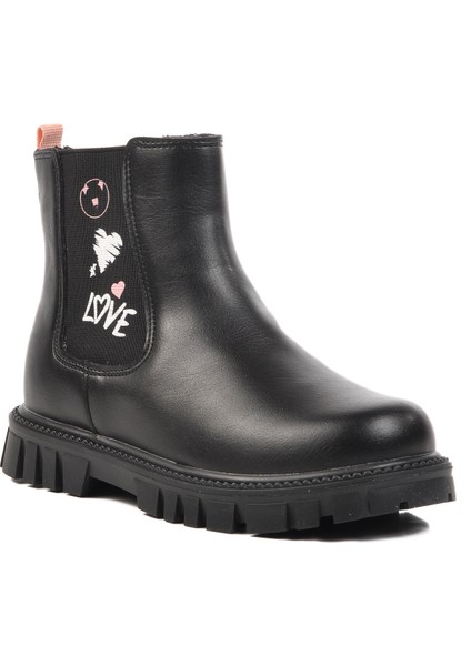 1788-F Siyah-Pudra Içi Polarlı Kız Çocuk Bot modelleri