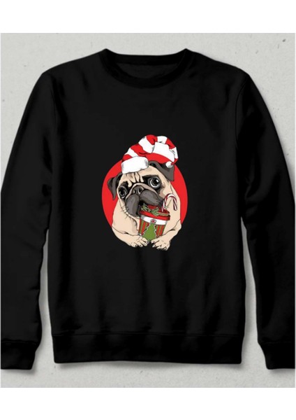 Santa, I’ve Been Paws-Itively Good This Year! Sweatshirt Siyah