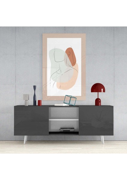 Soyut Şekiller Cam Tablo fırsatları