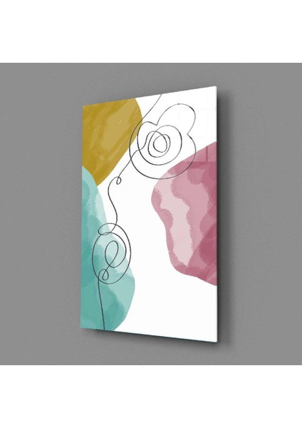 Soyut Şekiller Cam Tablo fiyatları