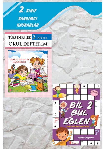 (Sınıf: 2) Tüm Dersler Okul Defterim / Bil Bul Eğlen