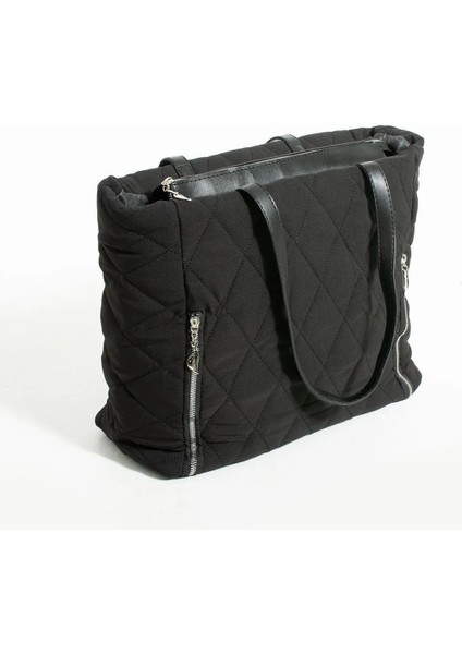 Kapitone Baklava Dilim Desenli Fermuarlı Kadın Çantası