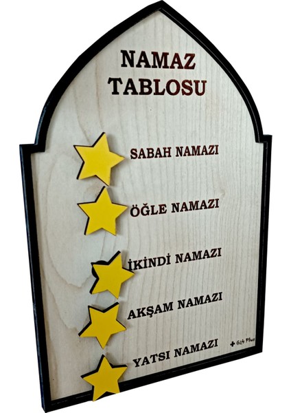 Ahşap Namaz Listesi, Kontrol ve Kullanım Rehberi, Şık ve Pratik Tasarım, 1'li Paket, 3+ Yaş fırsatları