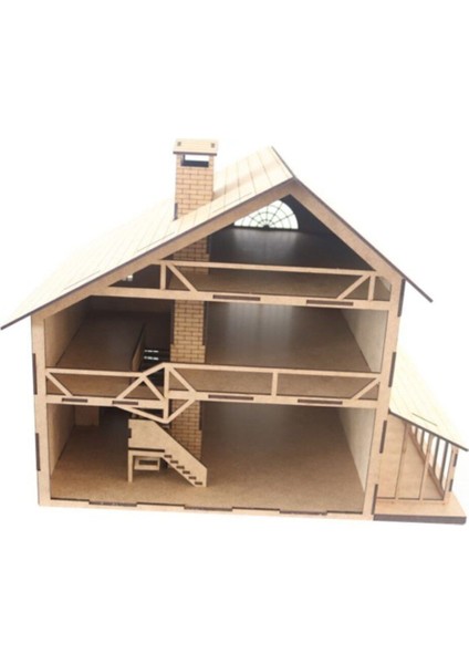 3D Ahşap Maria Ev Maketi 67 Parça
