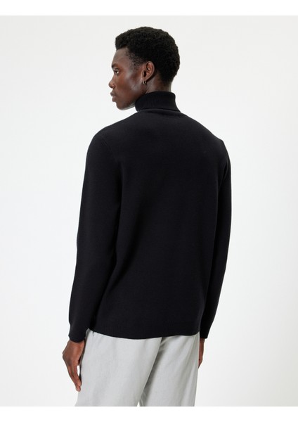 Boğazlı Kazak Triko Basic Uzun Kollu fırsatları