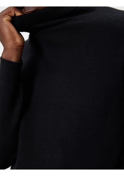 Boğazlı Kazak Triko Basic Uzun Kollu indirimleri