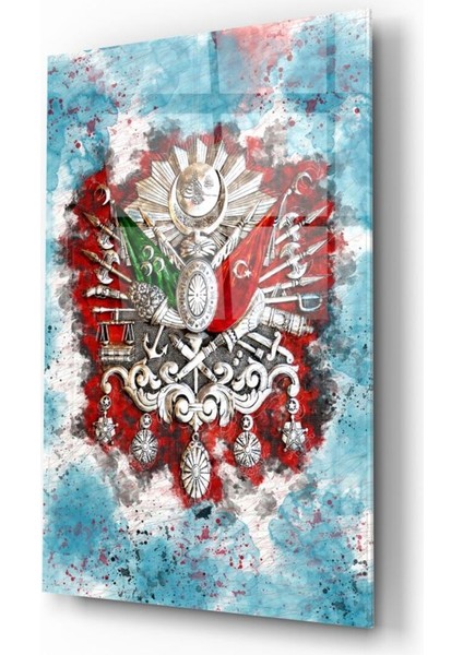 Osmanlı Arması Cam Tablo