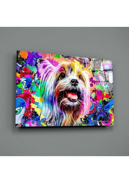 Mutlu Köpek Cam Tablo fiyatları