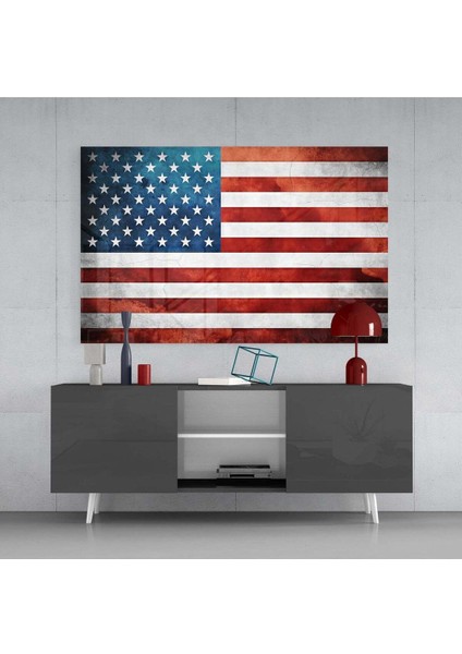 Amerikan Bayrağı Cam Tablo fırsatları