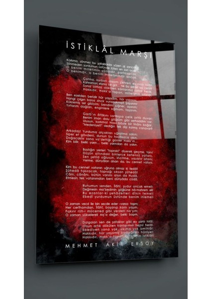 Istiklal Marşı Cam Tablo fiyatları