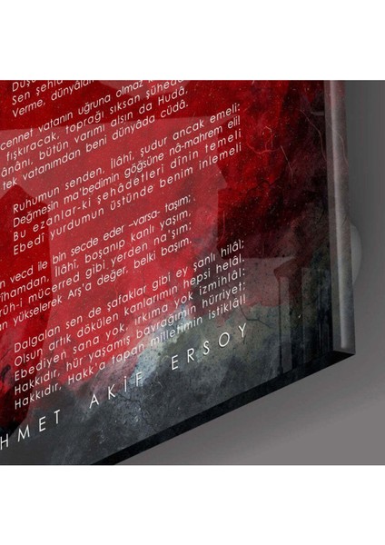 Istiklal Marşı Cam Tablo modelleri