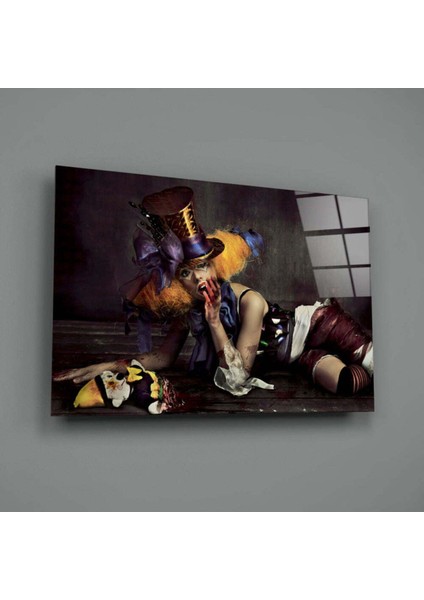 Kadın Palyaço Cam Tablo fiyatları