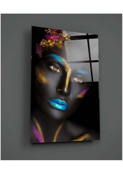 Kadın Portre 8 Cam Tablo modelleri