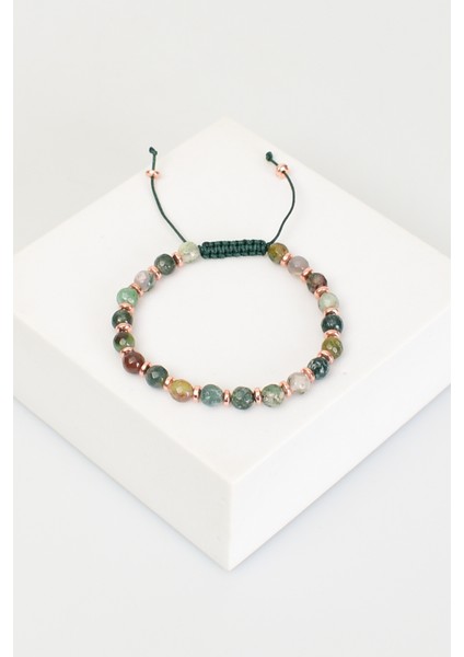 Akik Doğal Taş Makrome Örme Bileklik fiyatları