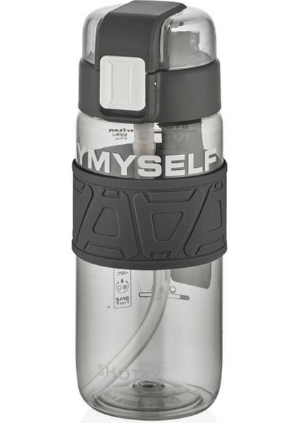 Myself Su Matarası Tritan Siyah 600ML