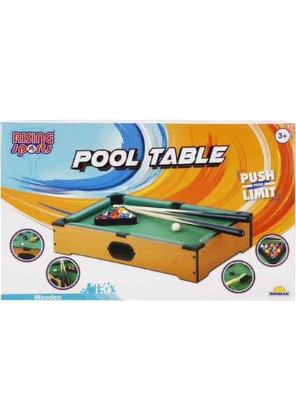 Ahşap Bilardo Seti, Eğlenceli ve Şık Tasarım, 3+ Yaş için ideal modelleri