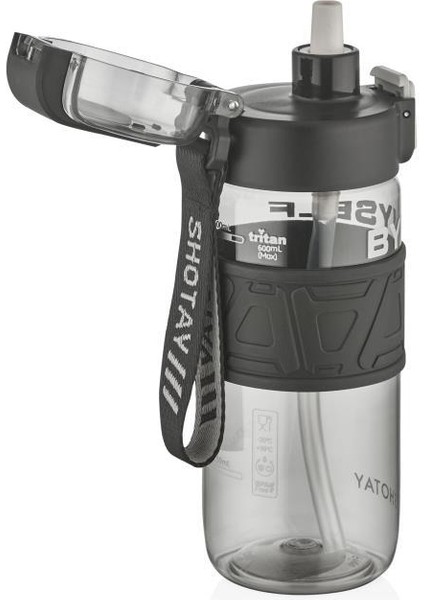 Myself Su Matarası Tritan Siyah 600ML