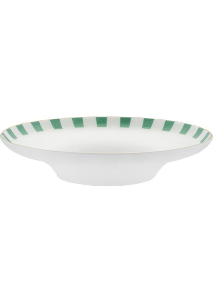Istanbul Porselen Nar Fine Bone Çukur Tabak Yeşil 22 cm