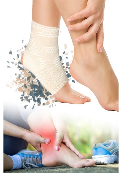 Spor Ayak Bileği Desteği ve Koruyucu Bej Rengi Tek Parça SD-002 fiyatları