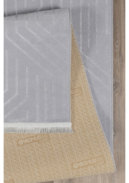 Kaymaz Taban Yıkanabilir Modern Salon Mutfak Oturma Odası Çocuk Odası Halısı 5025 Gri indirimleri