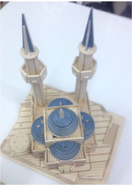3D Büyük Boy Ahşap Cami Maketi Puzzle Ayasofya Camisi