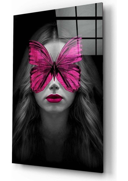 Kelebek Gözler Cam Tablo