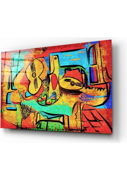 Soyut Çello Cam Tablo