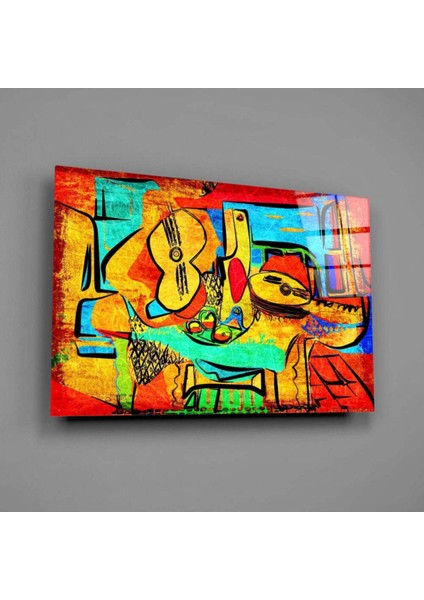 Soyut Çello Cam Tablo modelleri