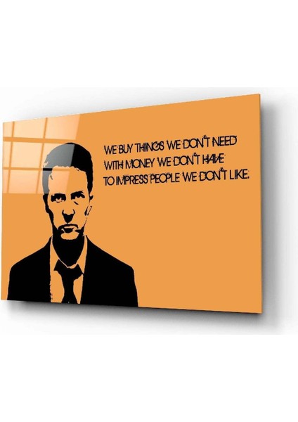 Dövüş Kulübü - Fight Club Cam Tablo