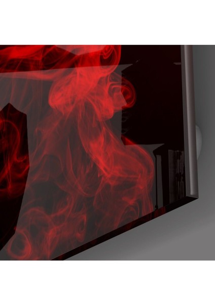 Kırmızı Duman Cam Tablo fiyatları