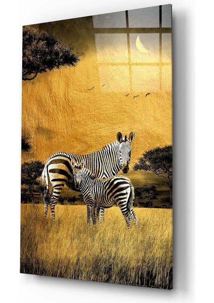 Zebralar Cam Tablo
