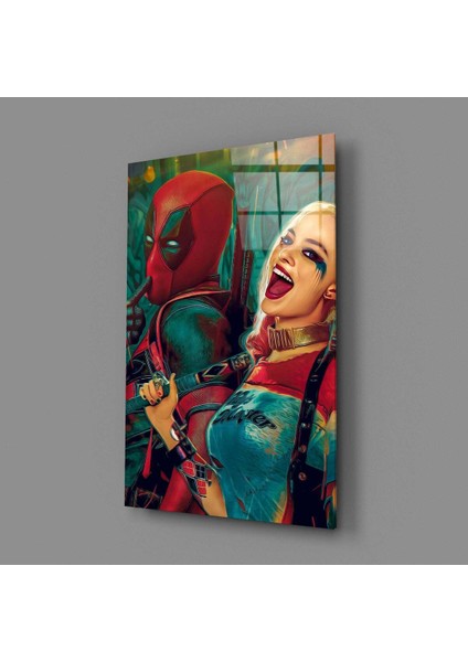Harley Quinn ve Deadpool Cam Tablo modelleri