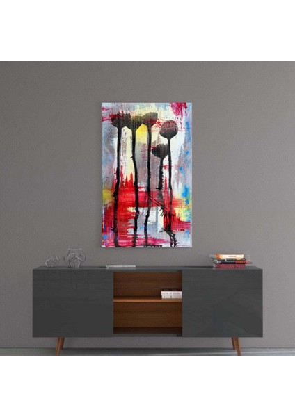 Çiçek Silüetleri Cam Tablo fırsatları