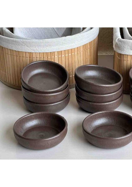 6 Adet Plastik Çerezlik Kahve Çay Yanı Kase