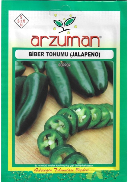 Jalepone Biber Tohumu 5 gr Arzuman Tohumculuk